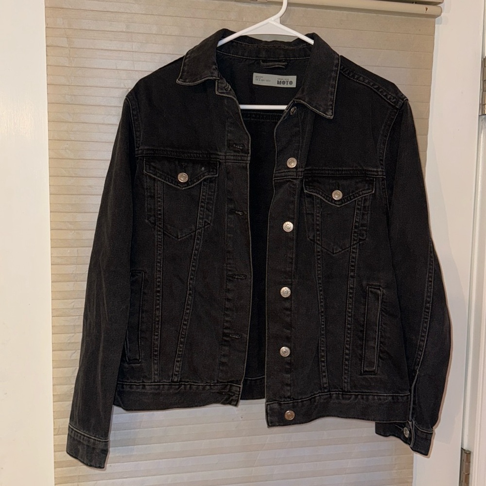 Topshop Black Denim Jacket